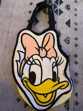 Daisy Duck Character Tote Bag - Pink Bow, Yellow Beak